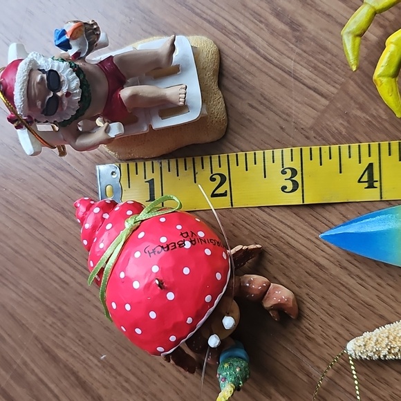 Beach Vacation Christmas Ornaments Lot of Qty 4 - Picture 3 of 11